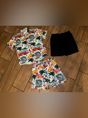 Boys Tropical Print Shirt and Shorts Set size 12